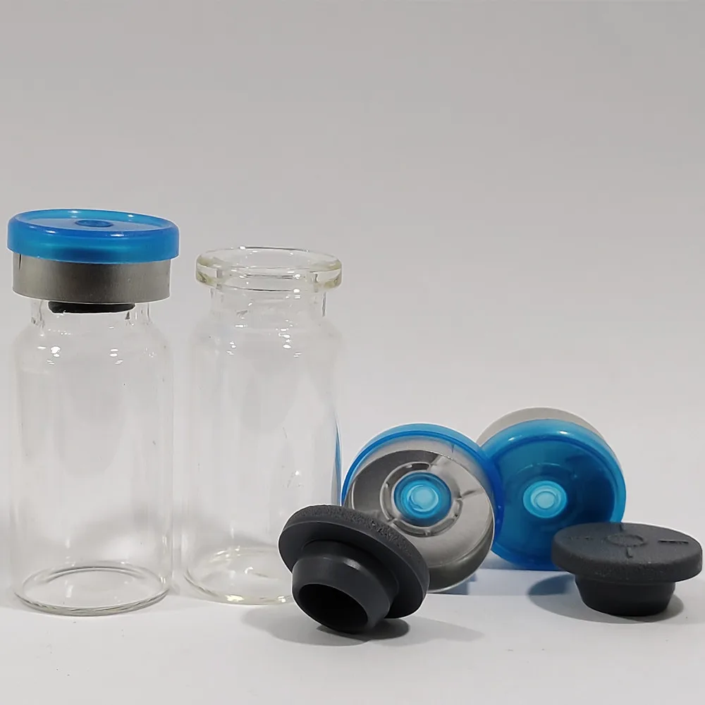 Factory Supply 10ml Glass Vial Glass Bottle With Silicone Stopper And Cap