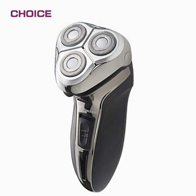 Safety Stainless Steel Rotary 3 Head Electric Shavers Men Waterproof Rechargeable Hair Shaving Machine