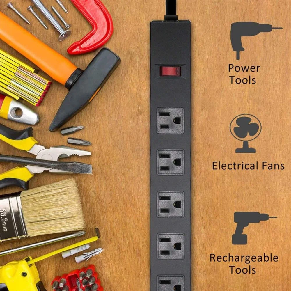 8 outlet metal power strip