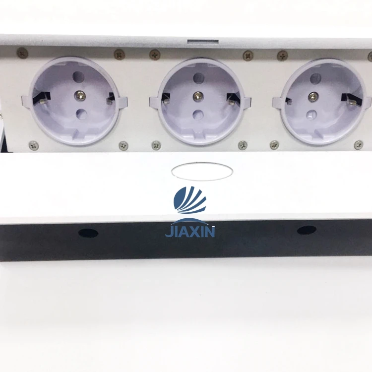 Office Furniture Hidden Mounted Pop Up Desk Table EU Power Socket Outlet