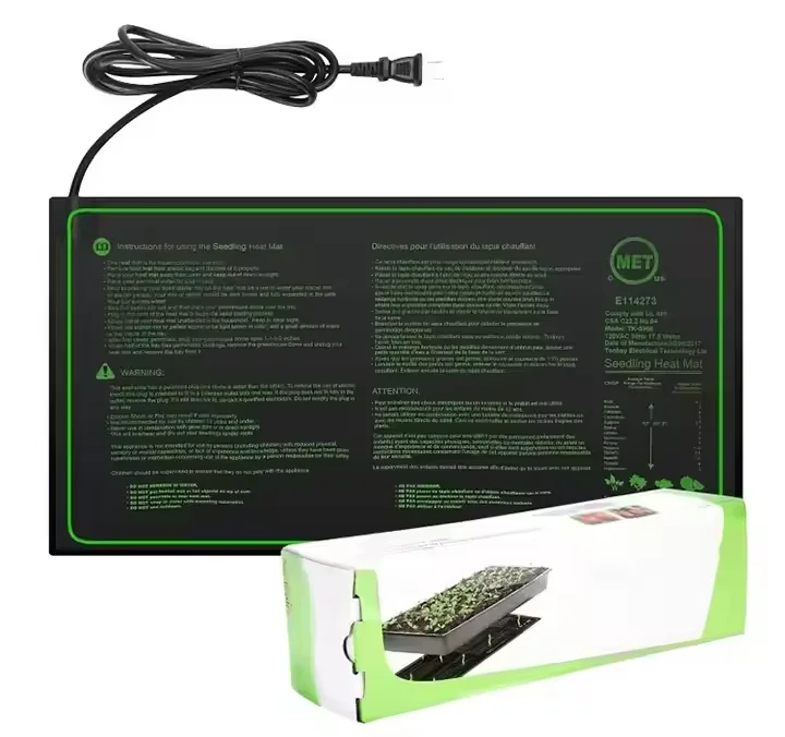 20x10 Inch Seed Tray Heating Pad Durable Waterproof Greenhouse Warm Seedling Heat Mat for Plants