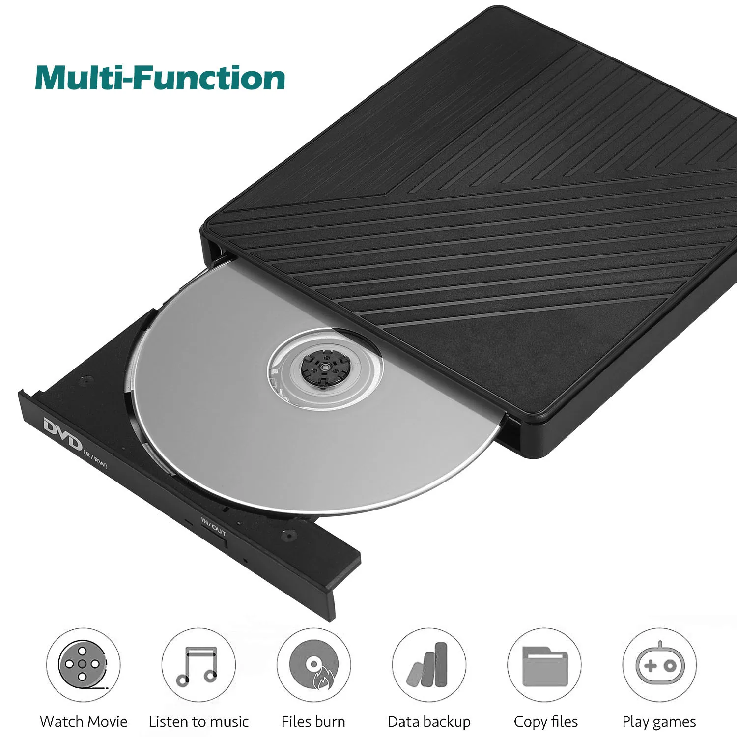 USB 3.0 Type-c подключи и работай DVD-плеер с USB-концентратором SD + TF кардридер для MacBook Pro Air Windows Linux внешний