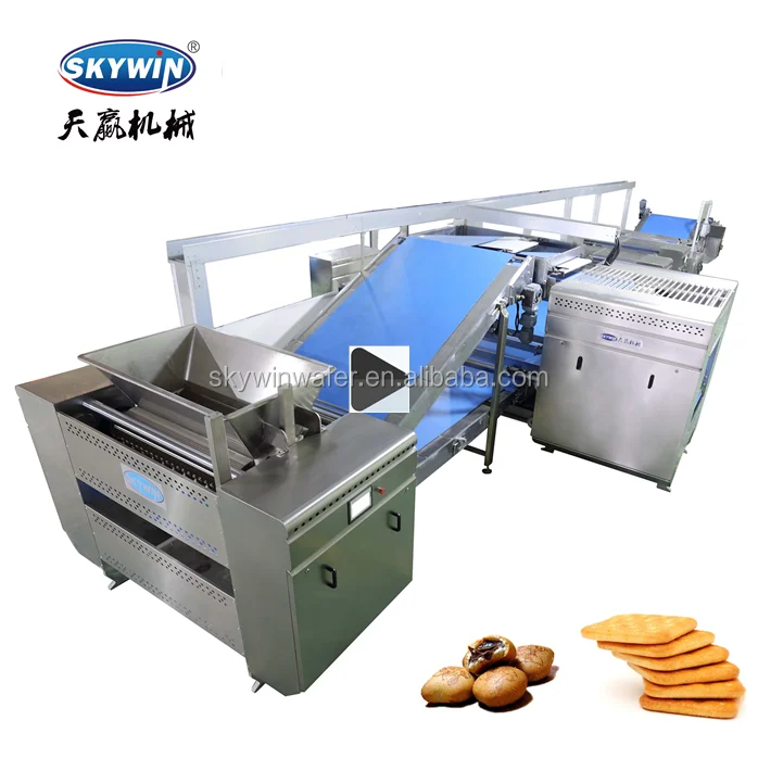 SKYWIN group cocoa biscuit Gas tunnel oven 400-1200mm bakery equipment bake biscuit cookie production line for food industry