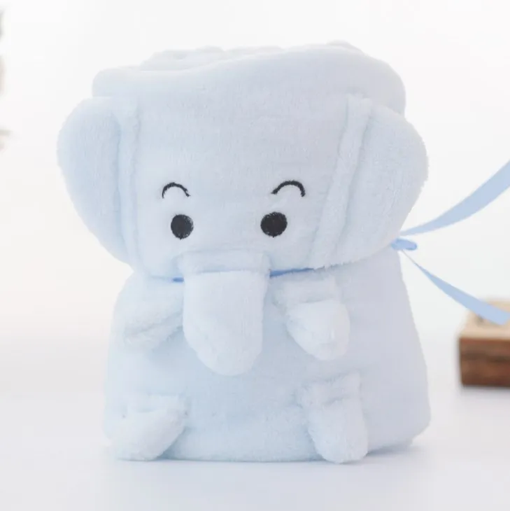 factory stock flannel fleece blanket custom soft 100% polyester cotton fleece blanket with embroidery logo baby blanket