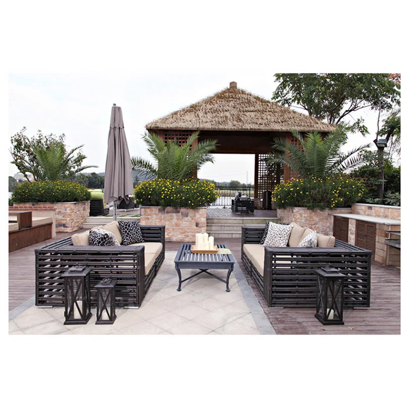 New style rattan outdoor furniture patio garden backyard sofa set furniture for sale