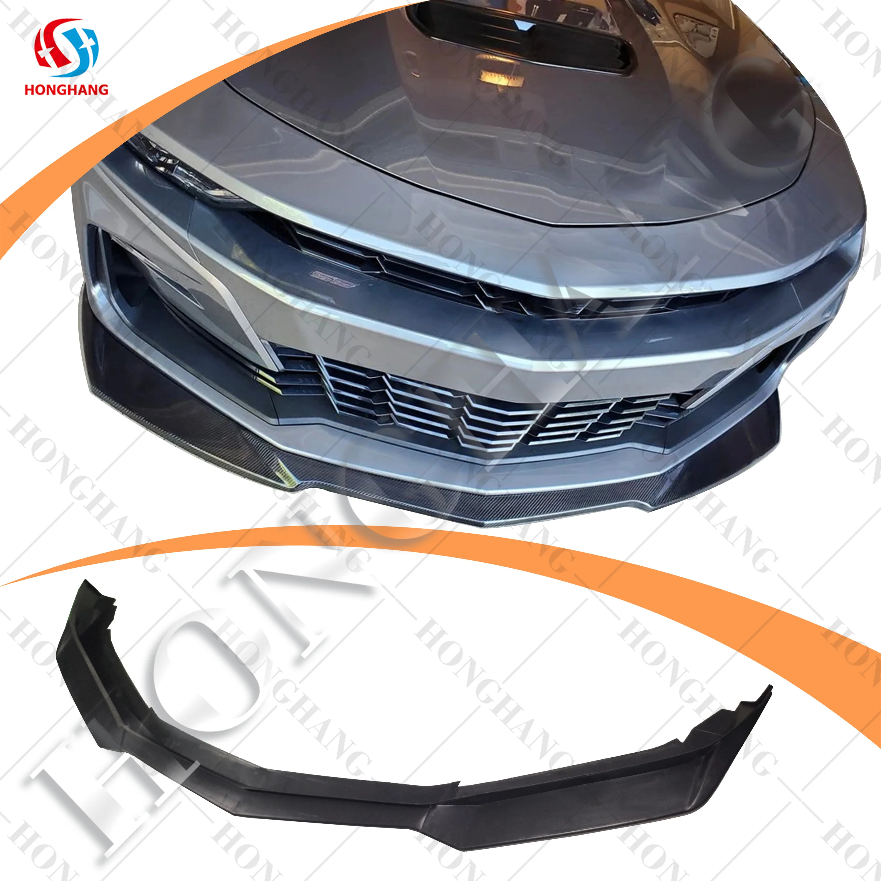 Auto Sport Parts ABS Material Front Bumper Kit For Chevrolet Camaro Zl1 Front Lip Body Kit Accessories 2018 2019 2020 2021 2022