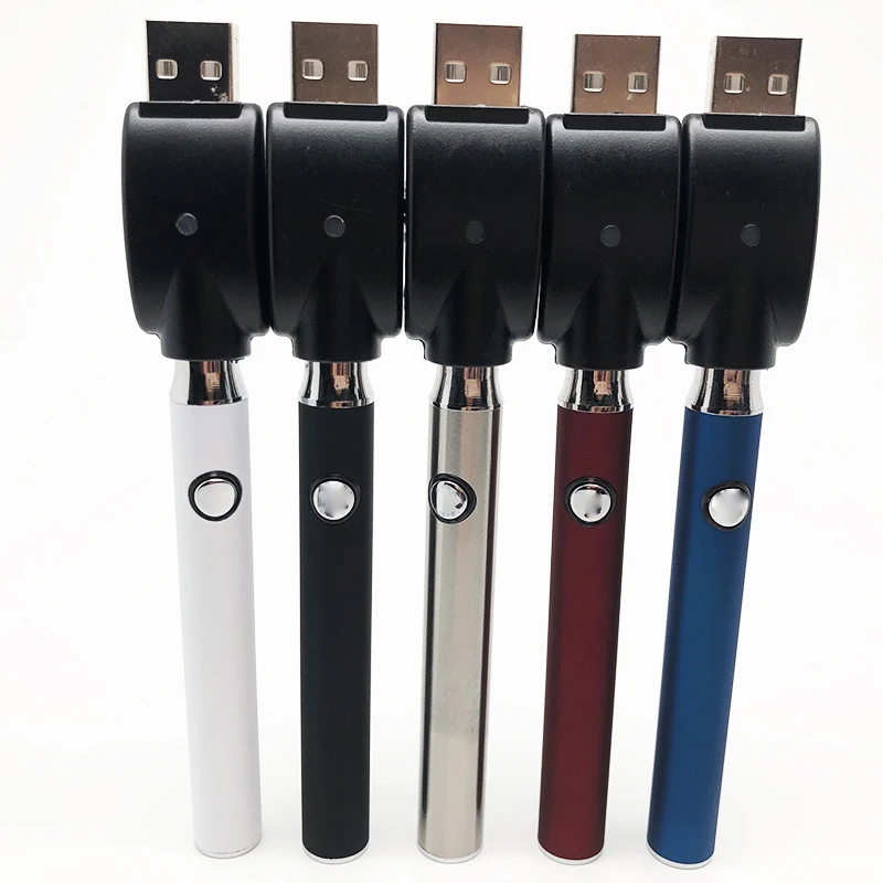 
2019 Hottest Ecig Battery 510 Thread 350mah Vape Pen Preheating Voltage Adjustable Rainbow Vertex Vape Pen Battery 