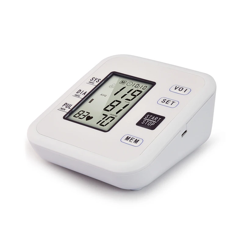 Newly Fully Automatic Rechargeable BP Meter Digital Upper Arm Tensiometre Accu Chek Blood Pressure Monitor