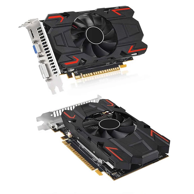 HD6770 видеокарта 4GB GDDR5 128 бит VGA DVI-I PCI-E 2 0 X16 совместимому с HDMI AMD Radeon HD 6770 4G 128Bit
