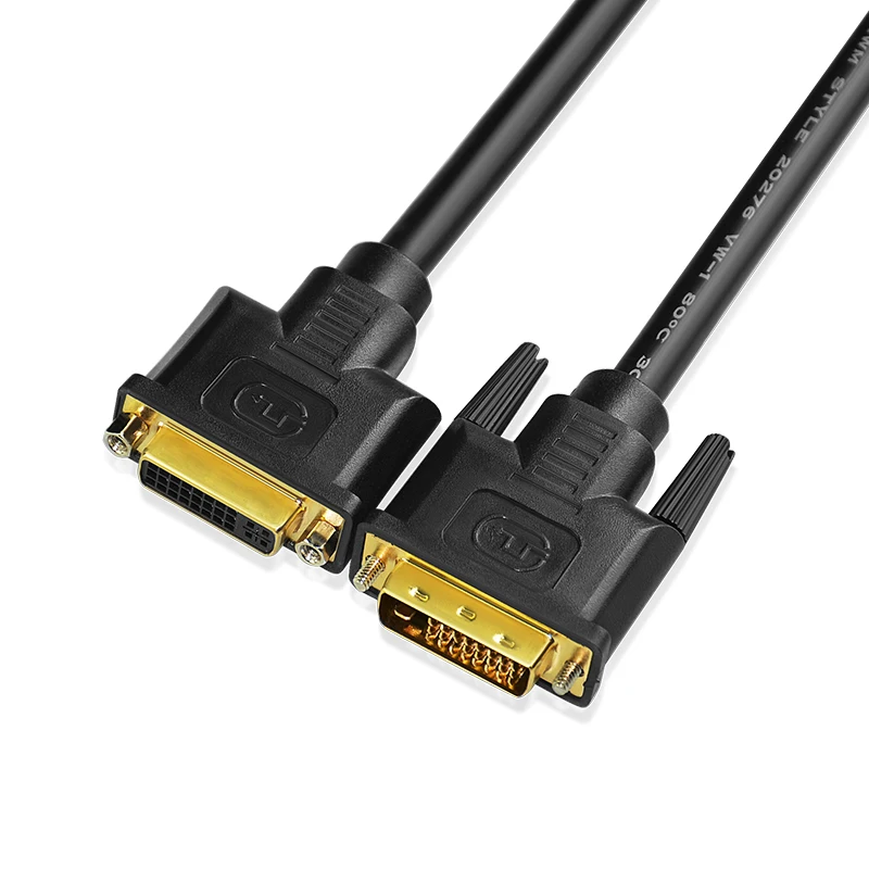 dual link DVI extension Cable 24+1 Male TO Female 60HZ  DVI-D M/F  video cable for computer TV 1080P@144hz