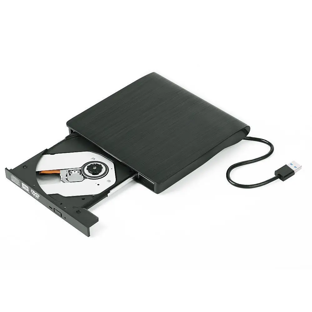 Тонкий портативный внешний привод USB 3 0 для записи CD/DVD +/-RW записывающее устройство DVD/CD ROM Высокоскоростная передача данных ноутбука настольного