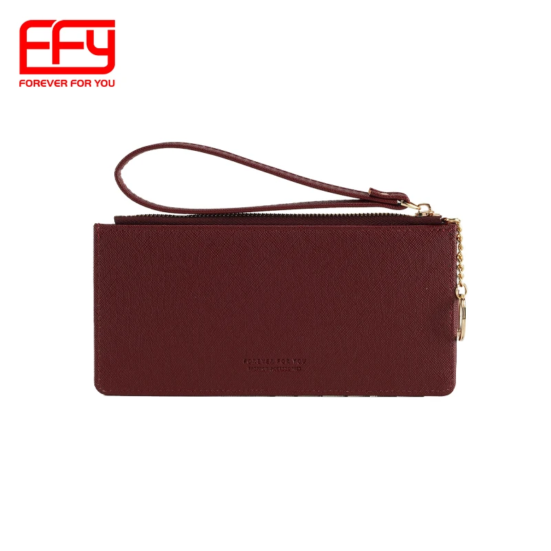 FFY New Fashion Portable Long Zipper Female Card Holder Wallet