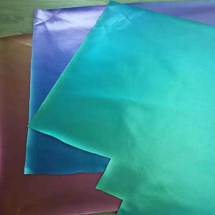 Multi Colors Available PU Stitching Usage  Laminated Glitter Leather for Bags and Shoes