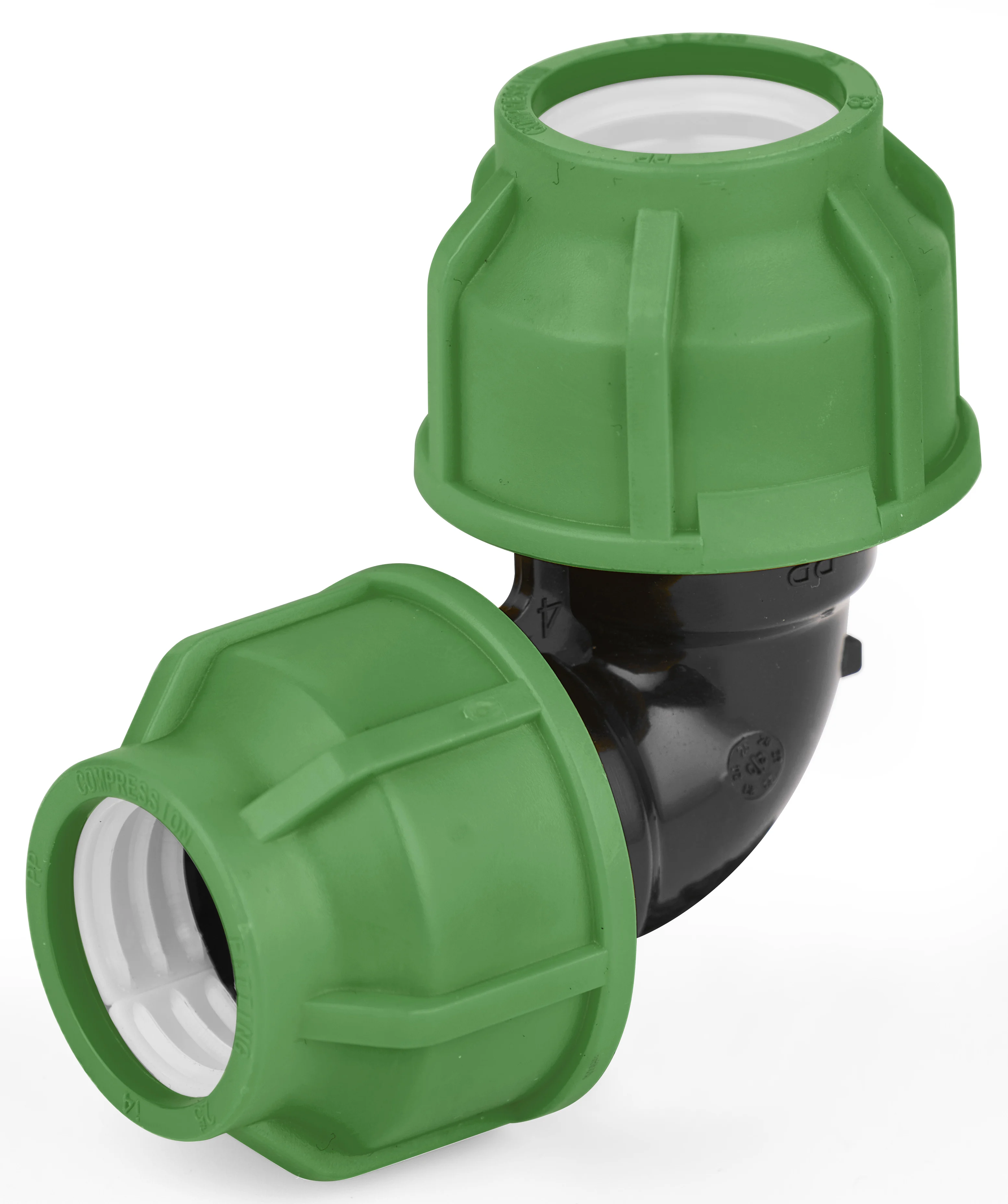 Water pipe connector PP compression fittings for irrigation systems HDPE quick fitting PP push fitting OEM great quality