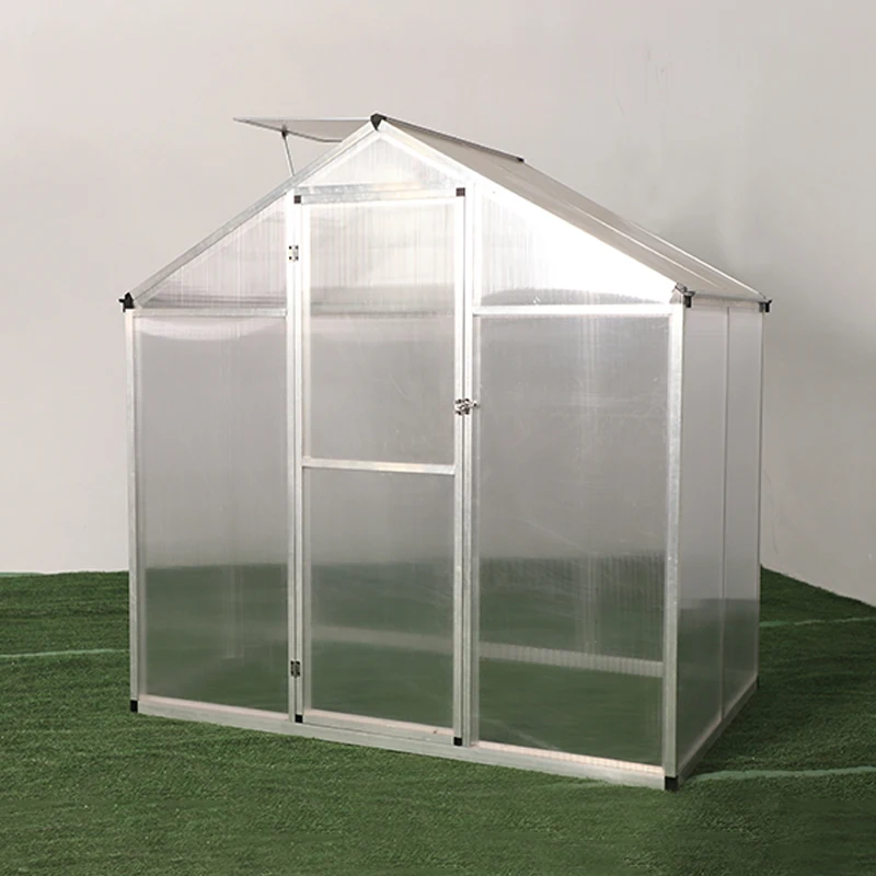 Low Price Green House  Polycarbonate Panel Commercial Garden Greenhouses China Factory
