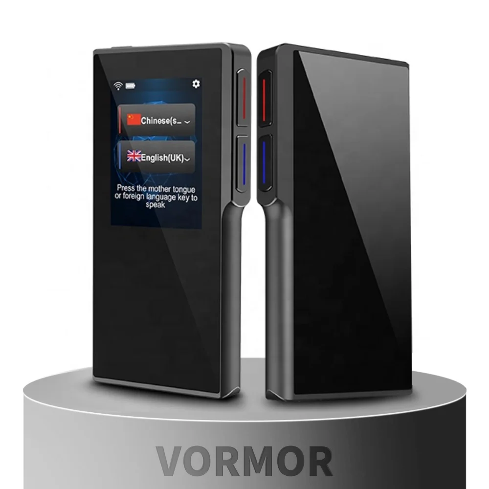 Factory Price Electronic Pocket Speaking Translator Professional Multi Language Instant Translation Voice Translator Metal T6