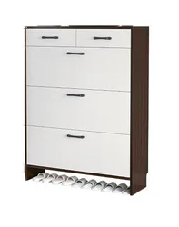 VIC Modern simple tip bucket type ultra-thin shoe cabinet household door into small household shoe rack