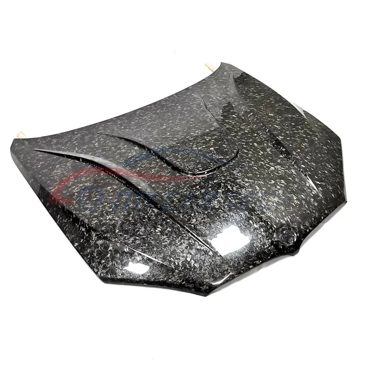 for B-MW X6 F15 F16  single side forged carbon bonnet hamann style front engine hood cover air vents bodykit