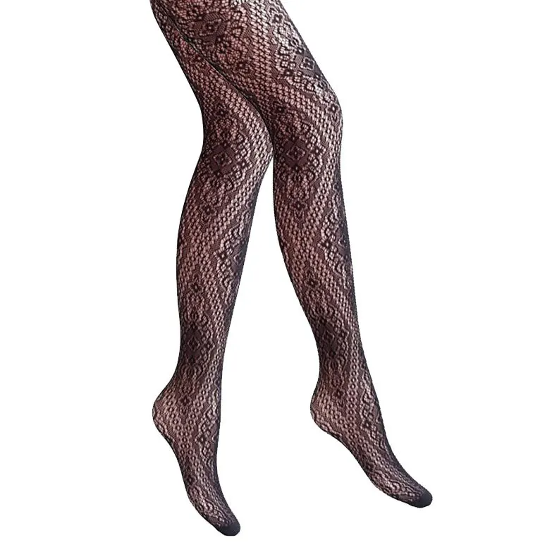 Fashion beauty anti-snagging thin jacquard weave fishnet pantyhose sexy transparent breathable pantyhose
