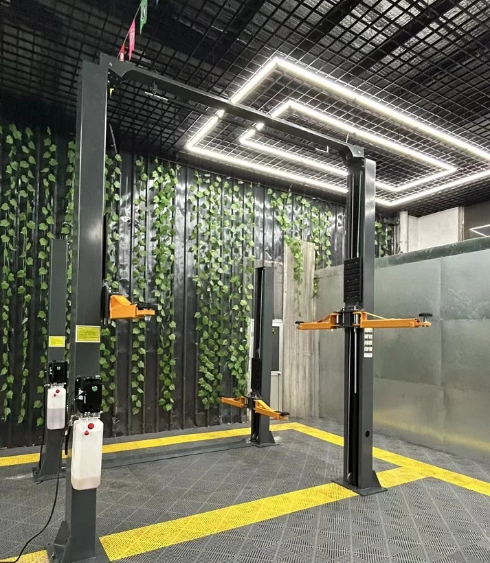 Gantry   Hydraulic Clear Floor Two Post Car Lift   Elevator 4 Ton