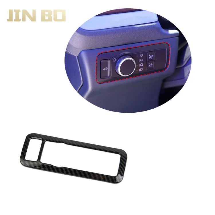 FOR  ford bronco sport escape explorer mustang mach-e 2021 2022 Carbon fiber Interior Headlamp adjustment button switch