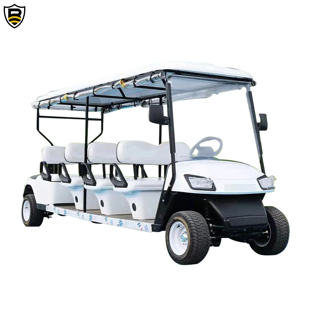 CE EN12184 2020 EV Sightseeing Club Car Electric 6 Seater Single Seat Electric Golf Cart