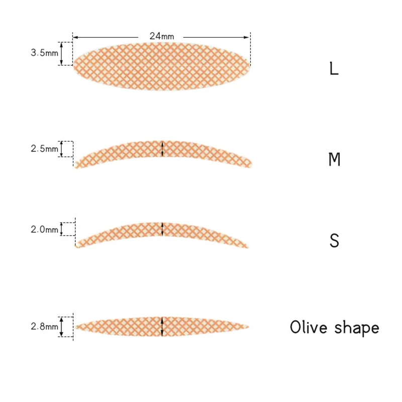 Невидимая самоклеящаяся клейкая лента для извлечения двойных век wundertape