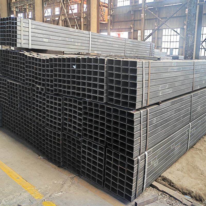 Rectangular Seamless Pipe Customized Size Astm Q235 A36 A105 S355jr Carbon Steel Tube in stock