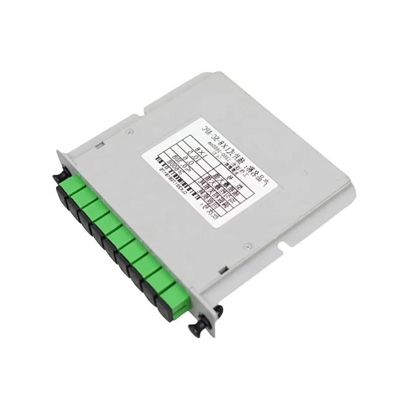 Волоконный сплиттер FTTH с WDM кассетным типа, plc сплиттер 1x8 SC APC