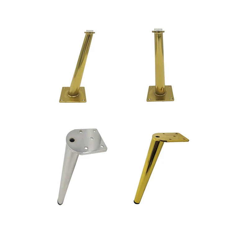 gold modern metal sofa legs feet Tapered iron legs for sofa chair tube furniture legs