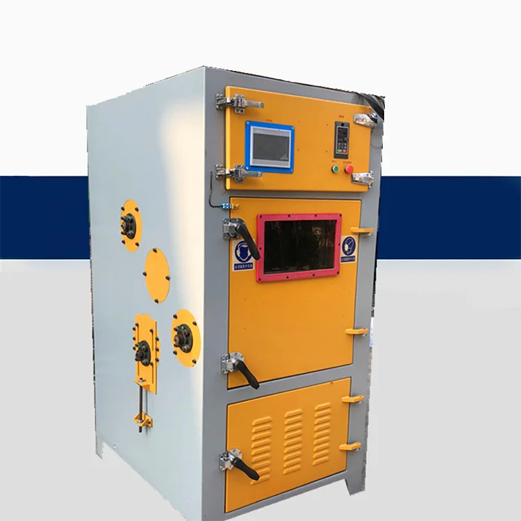 Deburring Plastic Crawler Rubber Belt Bead Sand Blaster Machine Automatic