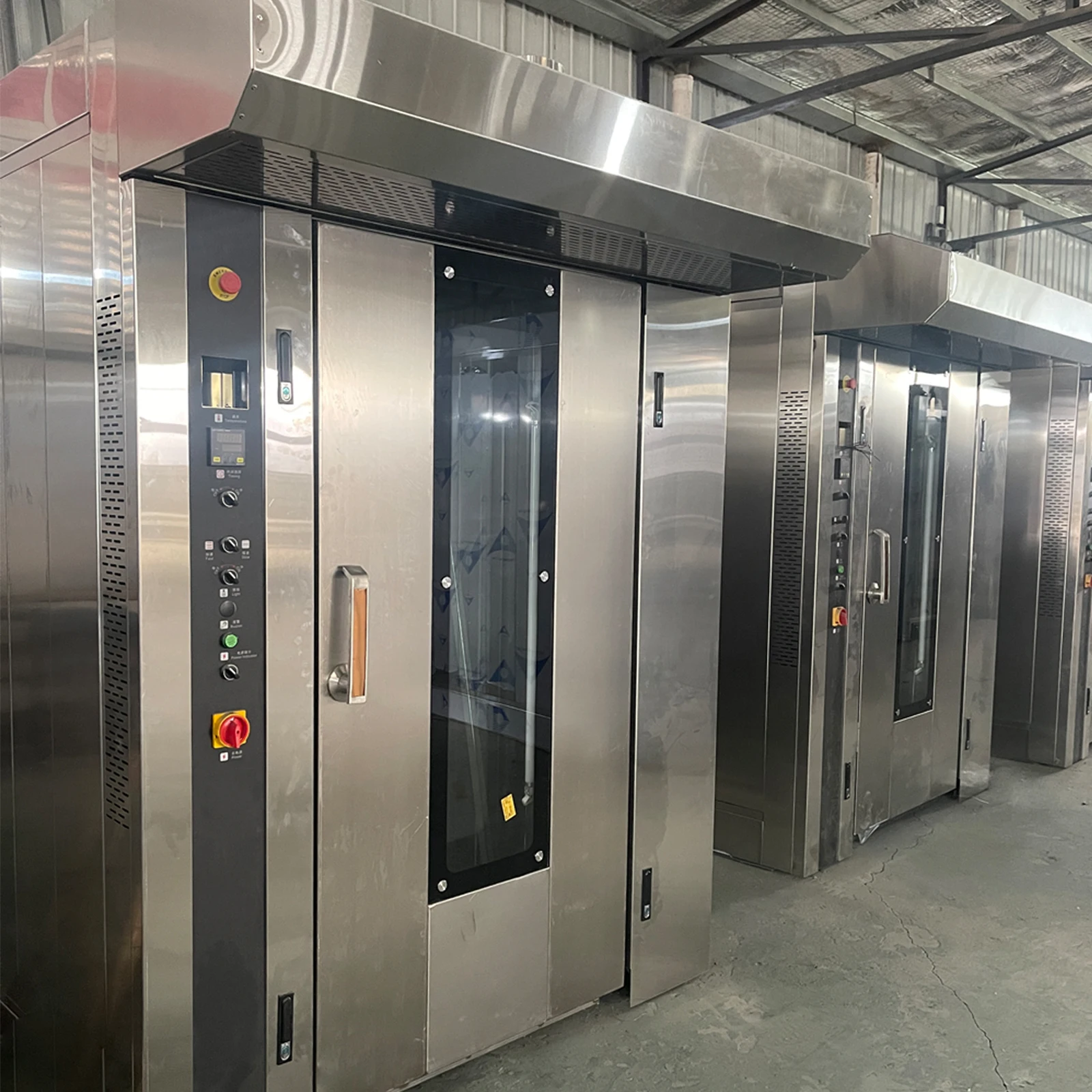 Industrial Commercial Automatic Bread Production Machine 32 Trays Gas Diesel Electric Bread Rotary Oven for Bakery