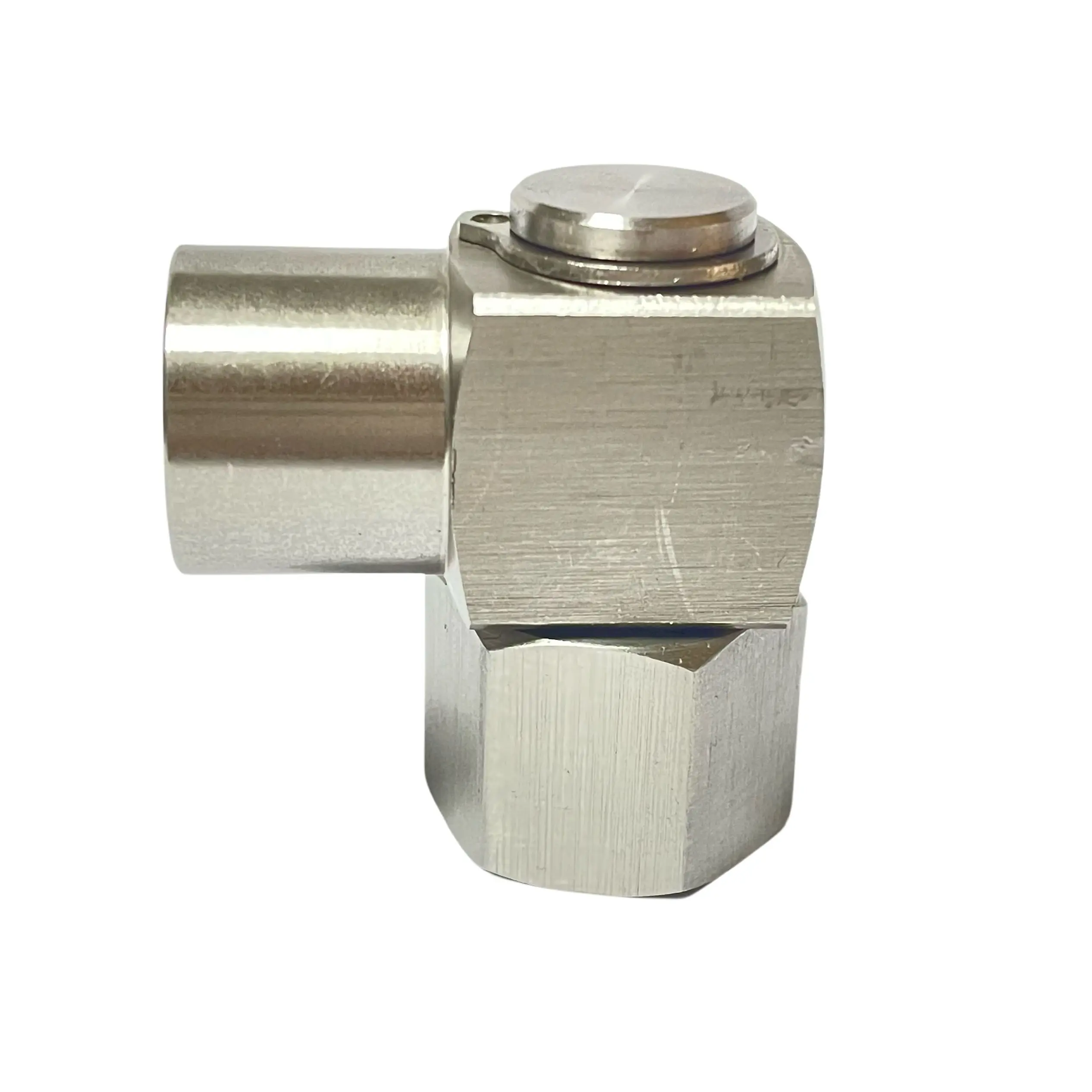 High pressure SUS304 90 degree stainless steel rotary elbow female to female thread swivel pipe fitting connector adapter