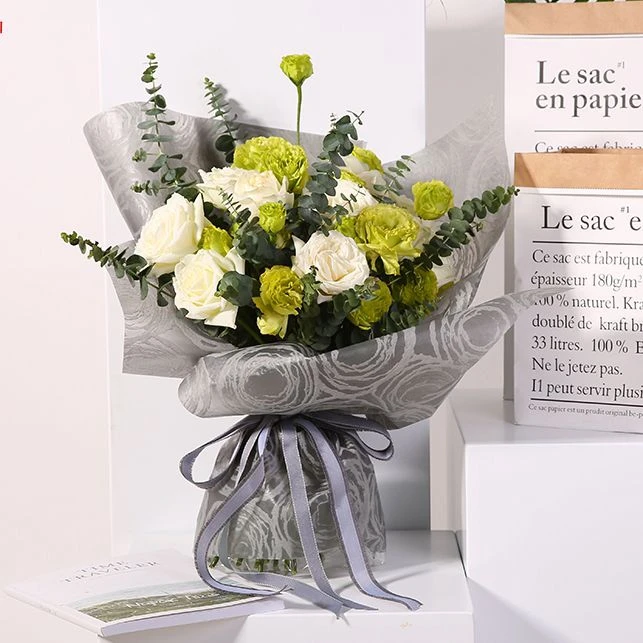 Bouquet Wrapping Paper Flower Packaging Material Non-Woven Fabric Bruce Rose Wrapping Flower Paper