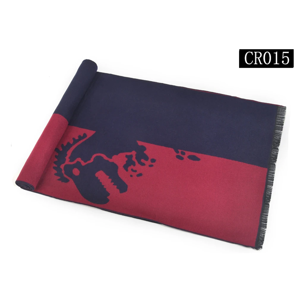 
Factory Wholesale Wool Knitted Business Scarf Jacquard Plaid Winter Men Scarves Custom Made Scarf 