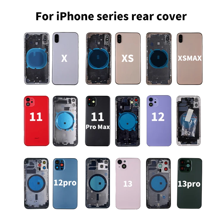Cell Phone Accessories Wholesale Original Battery Back Cover Housing Replacement For Iphone X Glass Back Cover Housing