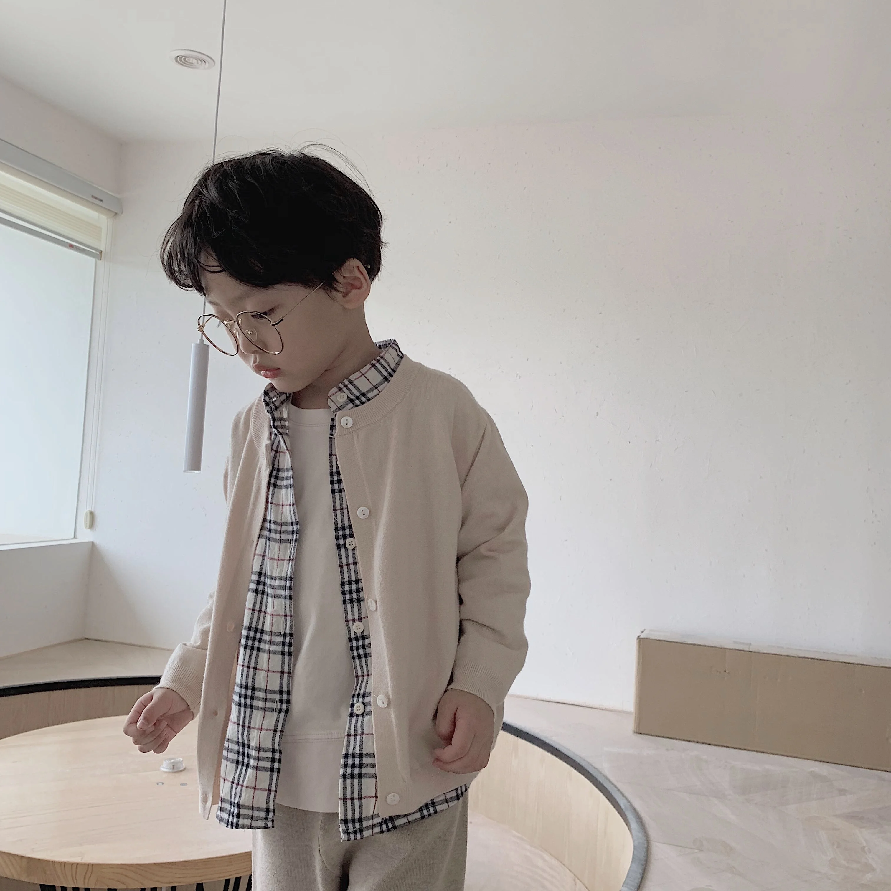 
5497 / Baby clothing little boy autumn cardigan coat knitted sweater 