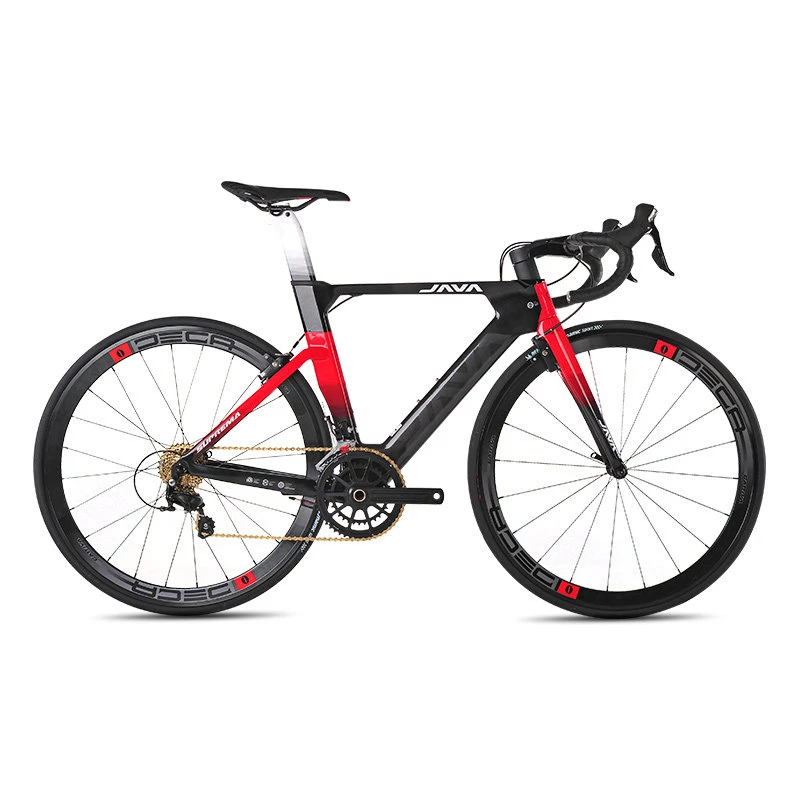 JAVA SUPREMA Road Bike Carbon Fiber Bicycle Carbon Fibre Wheel Set  22 Speed Adult Cycling Racing Bicycle Aerodynamics Frame