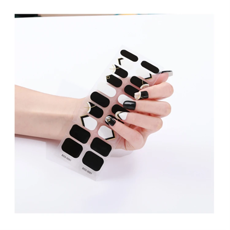 Online Wholesale superior quality korea japan semi cured polish art gel nail sticker