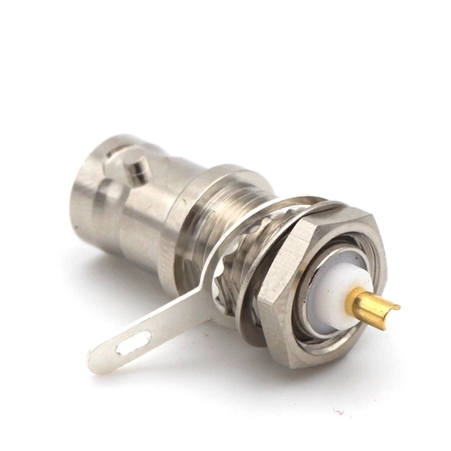 BNC                female jack rf Connector bulkhead Long thread connector