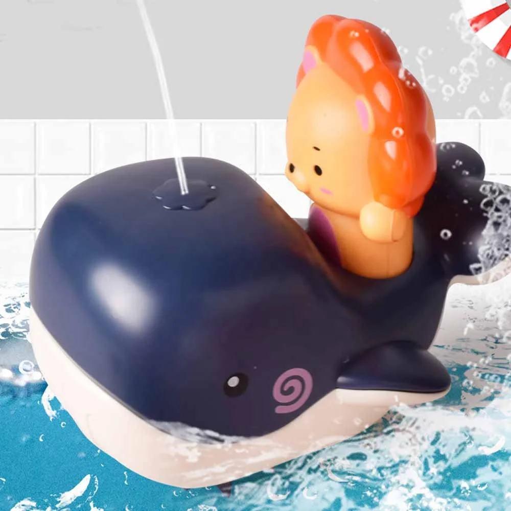  Детская игрушка для ванны детские игрушки-спрей с распылителем воды заводные игрушки-Амфибии ванной комнаты поливальная игрушка-кит младенцев время