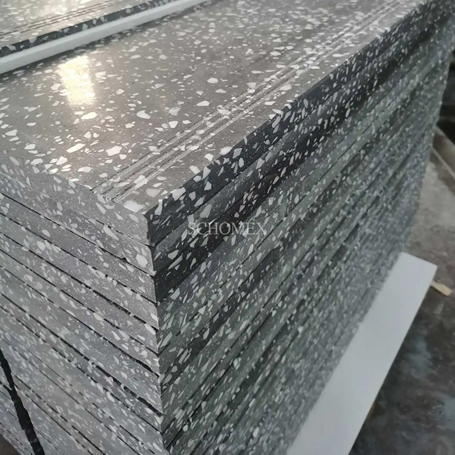 Schomex  Wholesale Customized Stair Steps Slabs Tread with Laminated Edges