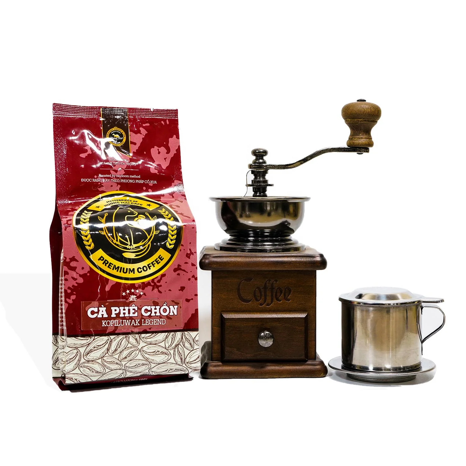 Weasel Legend Coffee 250g per Bag Huong Mai Cafe Brand