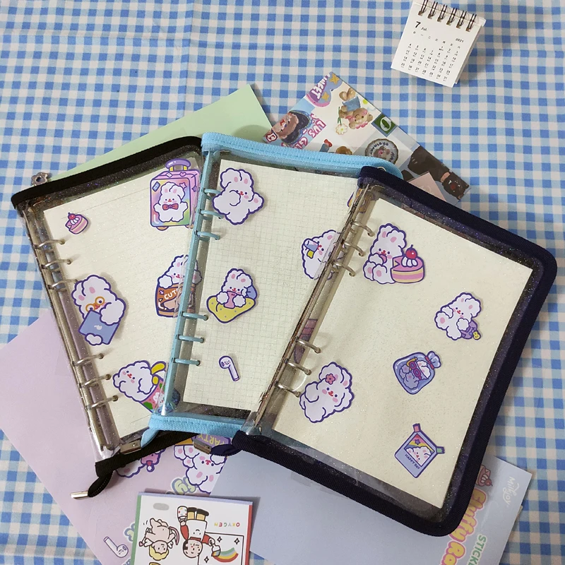 Wholesale Loose Leaf A5 A6 Refill Inner Paper 45 Sheet Spiral Notebook 6 Ring Binder Inside Pages Planner