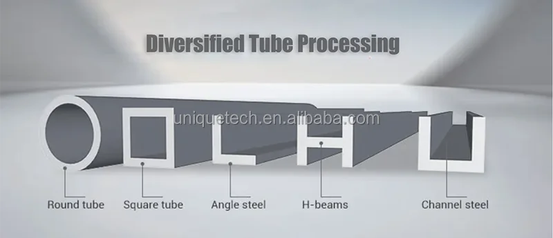 Fiber laser metal cutter Heavy-duty laser fiber cutter high precision fiber laser cutter tube with Gear racks rails
