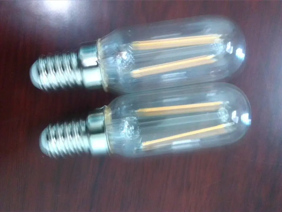 New lighting hot sell small dimmable vintage 2W 4w  E12 E14 LED Filament Bulb T25 with ce rohs saa