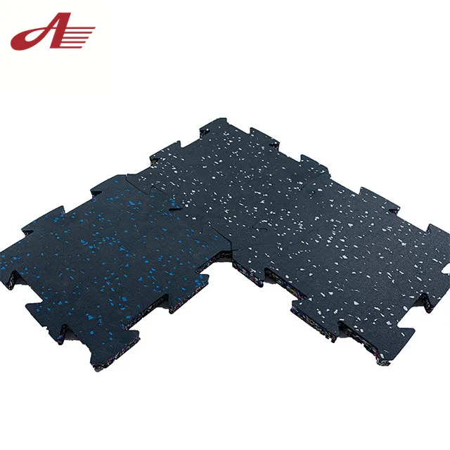 Factory hot sale interlocking indoor rubber floor for gym Safety rubber mat for outdoor playground Anti-slip rubber flooring