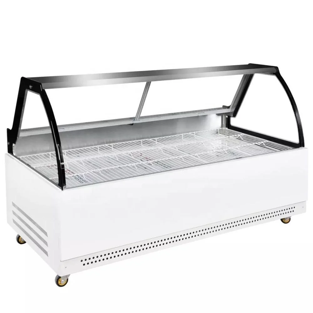 Curved Glass Refrigerated cheese/deli/meat/salad Display Case