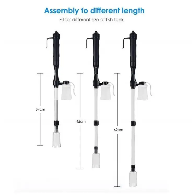 Battery Operated Powerful Fish Tank Syphon Aquarium Gravel Cleaner