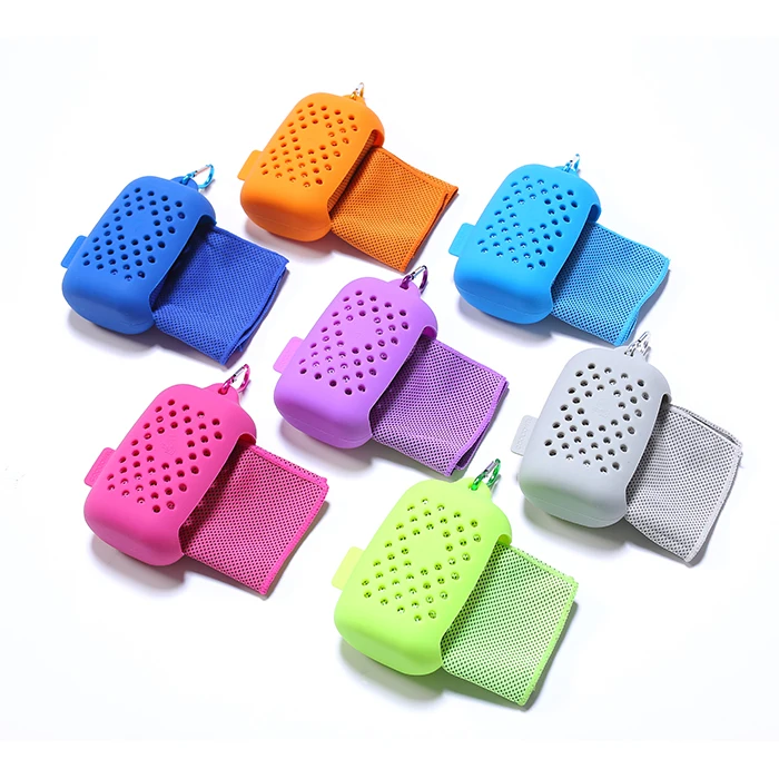 Quick Dry Beach Microfiber Towel Sport Silicone Cool Towel Instant Cooling